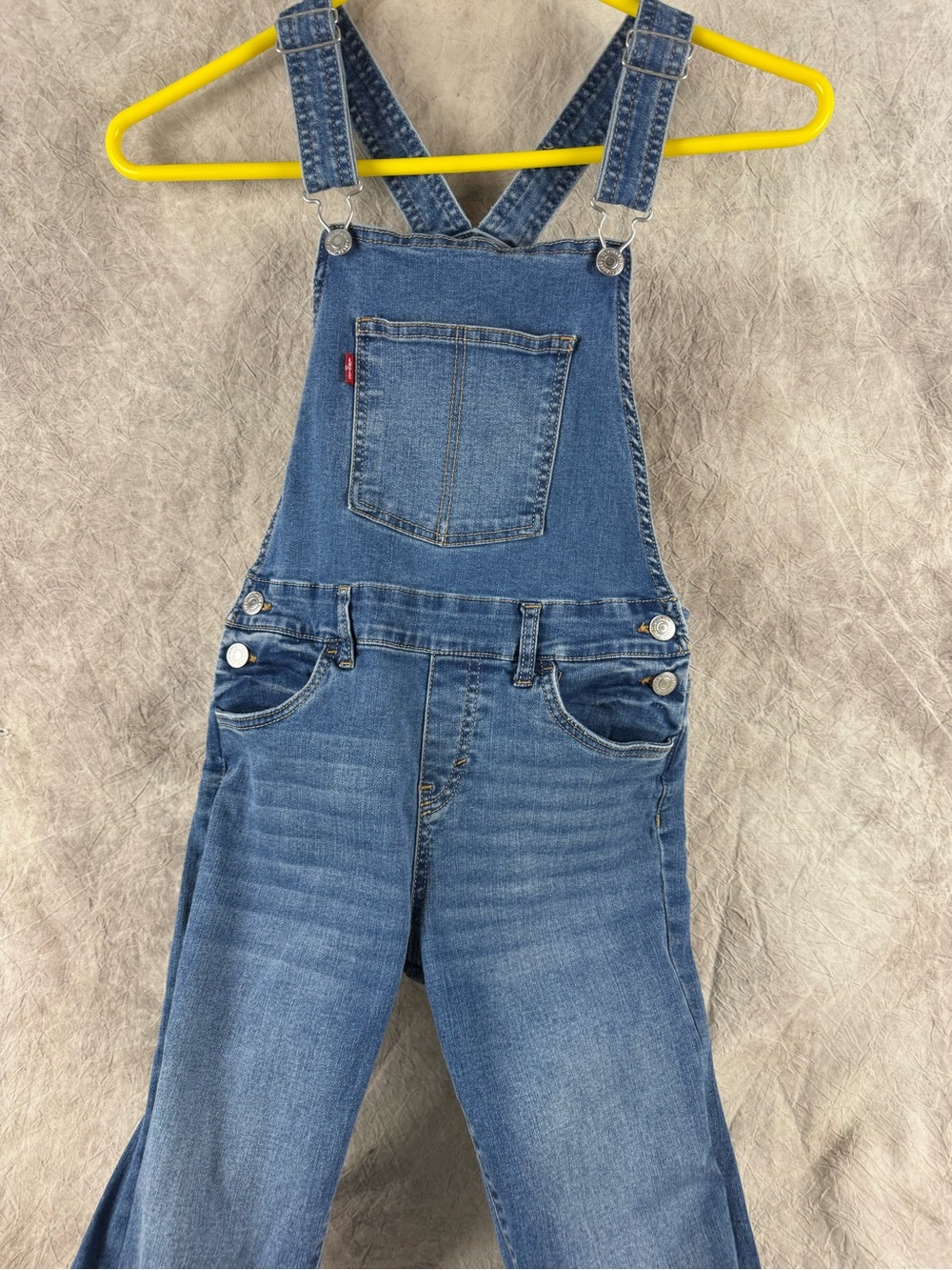 Levi's Blue Denim  Overall Jeans Girls 12 Bib Pants.